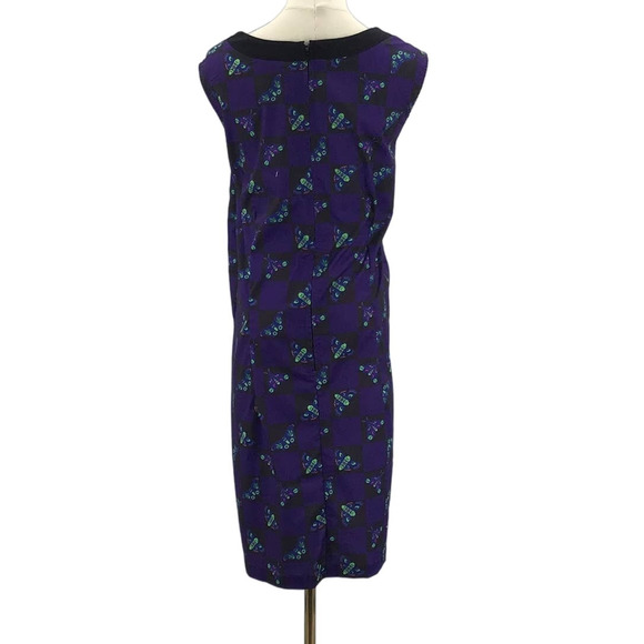 SMAK PARLOUR 2X Plus Purple Black Keyhole Retro Death Head Moth Dress NWT b96 - Picture 4 of 8